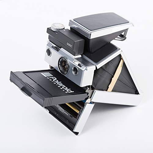 MiNT SLR670-s Instant Film Camera for Polaroid SX-70 and 600 films, Silver Body with Black Leather