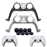[Decorative Strip für Wireless-Controller PlayStation 5]Einfach zu demontieren und zu installieren; dekorativer Streifen für PS5 ist sehr leicht zu zerlegen und zusammenzubauen, entfernen Sie den Original-Deko-Streifen von der Unterseite des Controllers und ziehen Sie die Ersatzschale einfach an und installieren Sie den für PS5