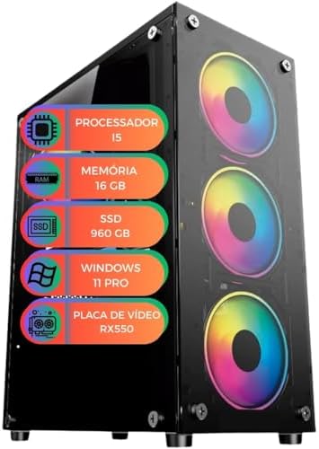 Computador Gamer MultiPC I5 16GB RAM SSD 960GB RX550 4GB DDR5 Win...