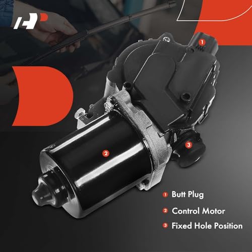 A-Premium Front Windshield Wiper Motor Compatible with Toyota Corolla 2003-2008, Highlander 2001-2008, 4Runner, Matrix & Lexus GX470 & Pontiac Vibe & Scion xA, 5-Pin, Replace# 85110-02110, 85110-35290 by A-premium - Image 4
