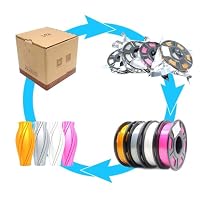 YOUSU 3D-Drucker Filament Bundle - Mehrfarbiges PLA 1,75mm Seidenglanz 4 Farben (Gold, Silber, Rosa, Weiß) 4x250g für 3D-Drucker und 3D-Stift – Ansicht 6