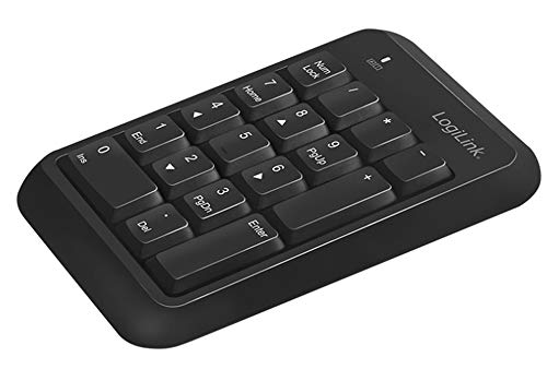 LogiLink ID0201 - Kabelloses (BT v5.1) Keypad, schwarz