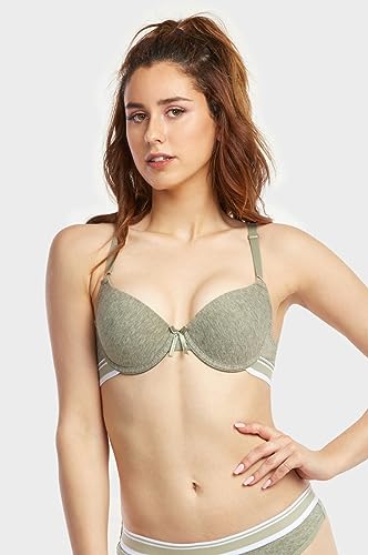 Image of Mamia Women's Basic Plain Bras, Pack of 6