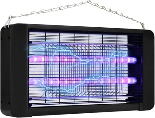 MuQianGan 電撃殺虫器 30w 電撃殺虫灯 省エネ 虫対策 殺虫器 ハイパワー 吊り下げ式&据え置き式両用 UV光源吸引式捕虫器 使用簡単 コバエ取り 蚊取り 静音 薬剤不用 人体無害 ハエとり 虫取り機 蚊除け 電撃蚊取り器 屋内 業務用 寝室/
