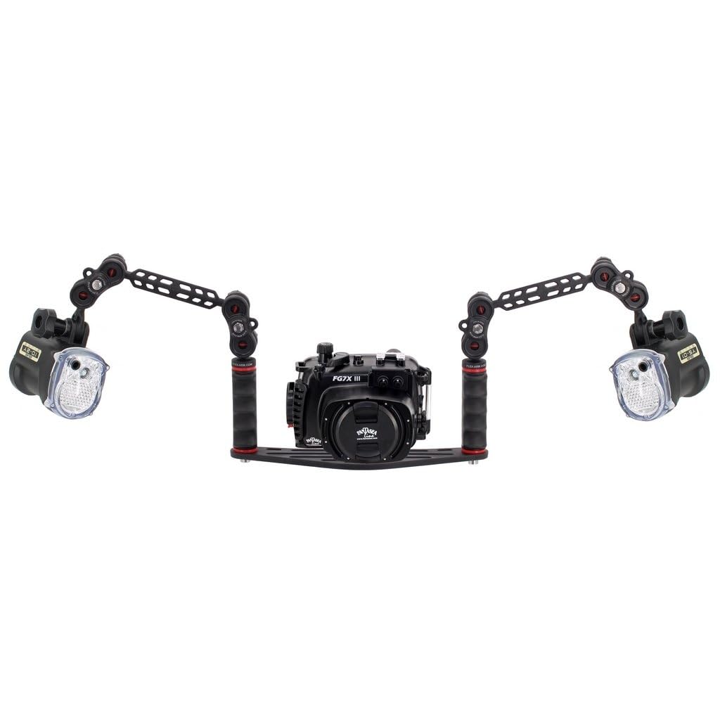 Staffa Per Fotografia Subacquea Con Braccio Flessibile YS E Pomelli 1/4” – 18 Cm, Compatibile Con Flash Sea And Sea, Weefine E Sup