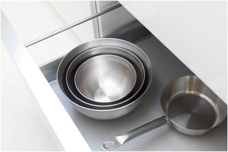 GARIAN Mixing Bowl, 3 Litre, Matt Steel