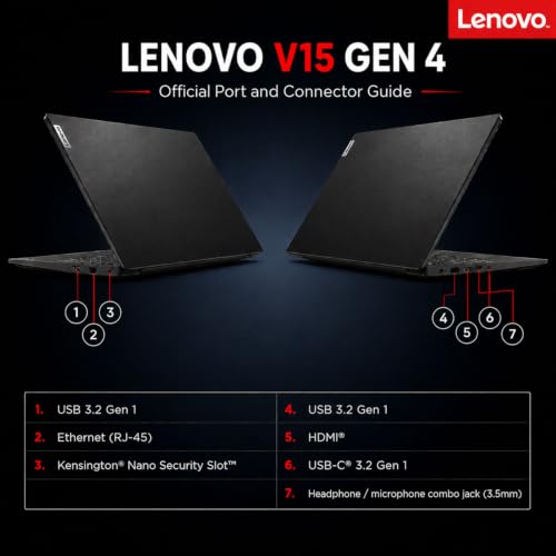 Image of Lenovo Business Laptop, 15.6 inch FHD Display, AMD Ryzen 3 CPU, 16GB DDR5 RAM, 1TB SSD, Wi-Fi 6, Windows 11 Pro with Microsoft 365 for the Web