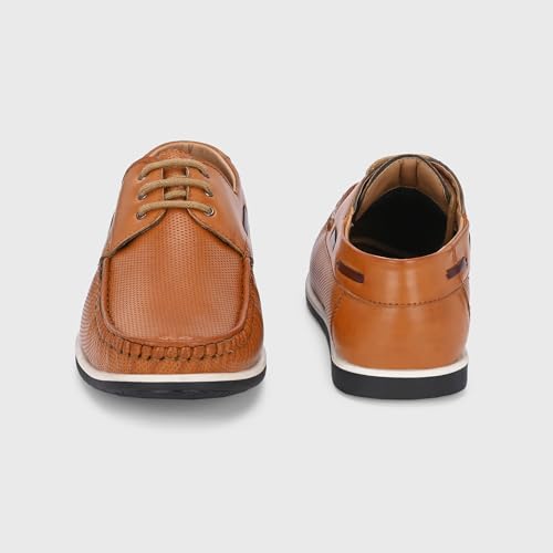 Image of Centrino Office Formal Shoes for Men | Shoes for Man Stylish | Lace-Up Design | Cushioned Insole | Lightweight Comfortable Leather Shoes | Mens Formal Shoes for Business Professional & Daily Office Wear (7630)