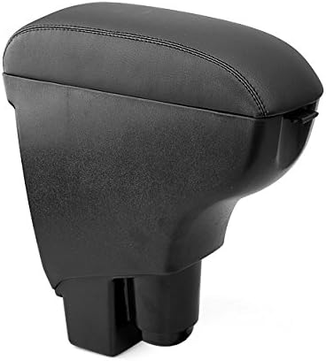For 02-20 Honda Fit / Jazz (GD1-GD6) 2002 2003 2004 2005 2006 2007 2008 Carbon Black Leather Center Console Armrest Brand New