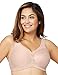 Glamorise Full Figure Plus Size MagicLift Active Support Bra Wirefree #1005 Café