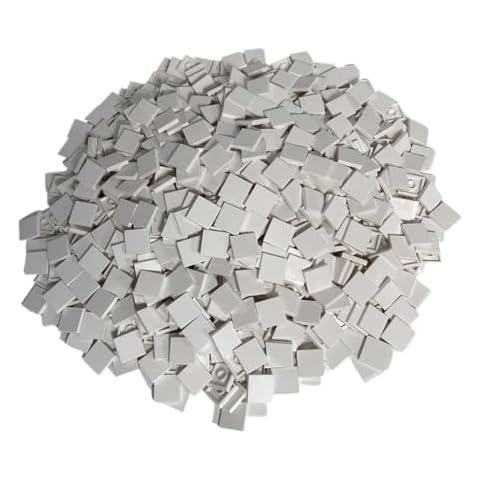 100 White 2x2 LEGO Building Tiles Cover