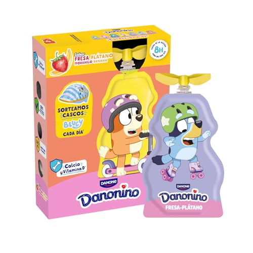 Danonino Pouch Fresa Plátano 4x70 g