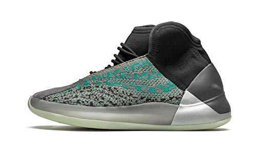 Image of adidas Yeezy Quantum Lace-Up Sneakers- Knitted Elastic Collar, Mesh Upper with RPU Cage, Boost Cushioning - Yeezy Shoes