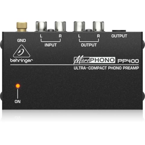 Behringer MICROPHONO PP400 - Preamplificador de Fono ultracompacto
