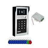 Tuya スマートビデオドアベルカメラ 1080P WiFi ビデオインターホンドアベルカメラ RFID コードキーパッドアクセス電話アプリロック解除(DC 3A Box wifi 64G)