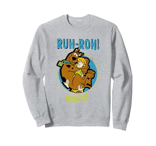 Scooby Doo Ruh-Roh! Sweatshirt, Adult Unisex, Heather Grey, X-Large