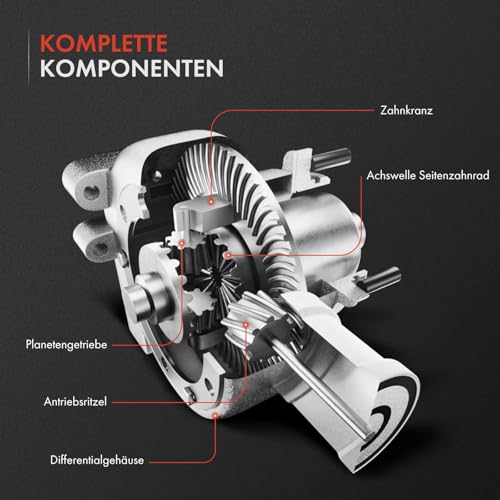 Frankberg Differential Getriebeteile Vorne Kompatibel mit X5 M F15 F85 X5 M50d F15 F85 X5 sDrive25d sDrive35d F15 F85 X5 xDrive25-xDrive50 F15 F85 X6 M50d F16 F86 X6 xDrive28-xDrive50 F16 F86
