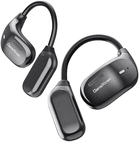 NEW OpenFit Air Bone Conduction Headphones Only 0.23 OZ Open Ear Earbuds , Wireless Earbuds with HD Clear Calls, Ear Buds with 72 Hours of Playtime, Secure Earhooks Earphones for Sports, Fitness, TV