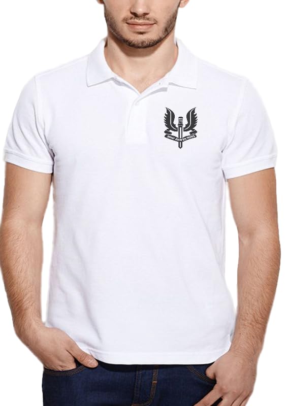 GenericSpecial Force White Polo T Shirt