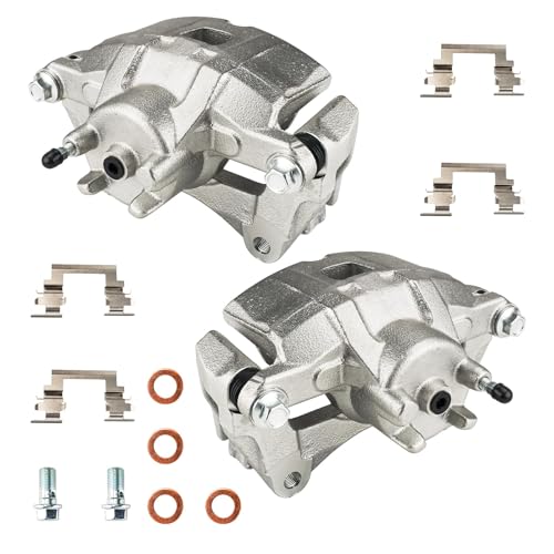 Image of KAX Disc Brake Caliper Assembly Fit for Jeep Patriot 2007-2017, Compass 2007-2017, Dodge Avenger 2008-2014, Caliber 2007-2012, Chrysler 200 2011-2014, Sebring 2007-2010, Front Left and Right 2PC