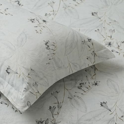 Image of Mafatlal 186 TC Metro Cotton King Size Bedsheet | 108 x 108 Inch| Soft, Breathable & Lightweight |Includes 2 Pillow Covers