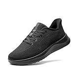 Bruno Marc Men's Hands Free Slip on Rommy Toe Walking Shoes Lightweight Breathable Comfortable Casual Sneakers,Size 11,All Black,SBWA26002M