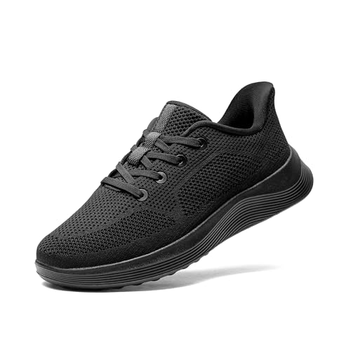 Bruno Marc Men's Lightweight Breathable Walking Shoes 9.5 All Black