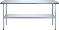 Vista 225 de Mesa de trabajo de acero inoxidable, mesa de metal