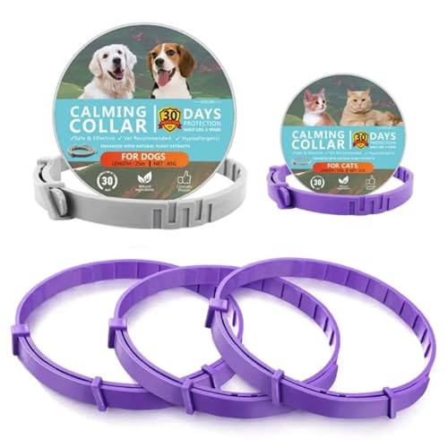Collar cómodo para mascotas ajustable morado resistente al agua de 38 cm 4