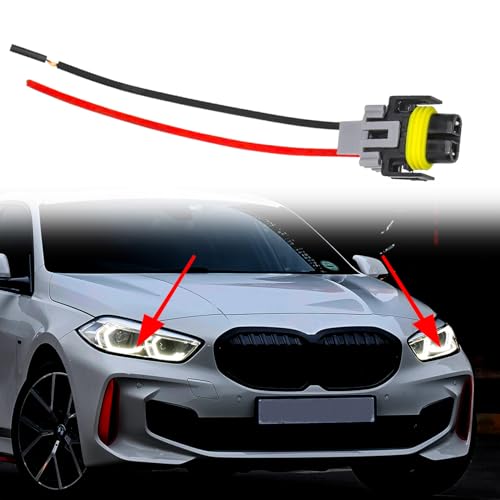 HEVLE H11 H8 H9 880 881 Adattatore femmina per cablaggio cablaggio, kit di cablaggio fendinebbia, connettore presa cablaggio, accessori automobilistici di ricambio per fari, fendinebbia (1 pezzo)