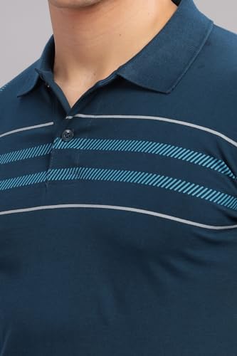 Image of ADRO Regular Fit Polo T-Shirt for Men| Printed Polo T-Shirt | Cotton Polo T Shirt