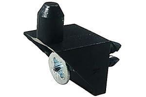 Black Shelf Support Pins Compatible with IKEA Part 139199 (Pax)