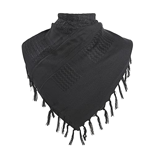 Image of PURFUN Men's Large Arab Shemagh Headscarf Muslim Headcover Shawl Keffiyeh Arabic Scarf