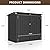Outdoor Trash Can Storage Shed - Metal Waterproof Outdoor Garbage Can Organizer with Chain Lid, Ideal for Trash Bins, Toys, Garden Tools for Garden/Backyard/Patio