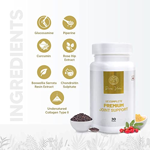 Verem Premium Joint Support Supplement For Women And Men | Undenatured (Native) Type Ii Collagen, Glucosamine & Chondroitin | Joint Strength, Mobility, And Flexibility, 30 Capsules #TOP1