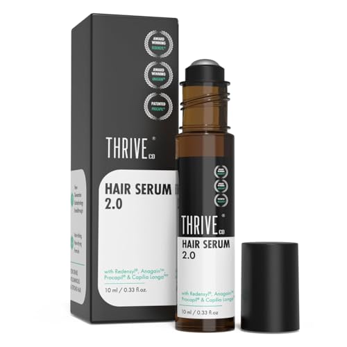 Nova Bloom Hair Growth Serum 2.0 Roll On, 10ml, Scalp Treatment with Redensyl, Anagain, Regendil®, Rosemary Oil, Lightweight, Non-Sticky, Unscented, for Men & Women