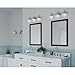 Archie Collection 3-Light Clear Double Prismatic Glass Coastal Bath Vanity Light Polished Chrome