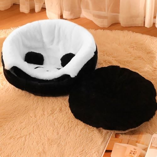 Cama para gatos con funda desenfundable lavable y caseta de interior para mascotas pequeñas 4