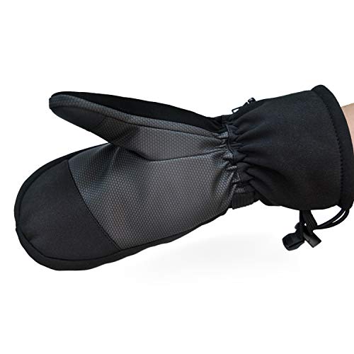 Phrixus Ski Mittens For Men & Women Winter Snow Mitts Touch Screen Waterproof Gloves For Cold Weather Snowboarding, Skiing, Shoveling & Ice Fishing, Sledding #TOP3