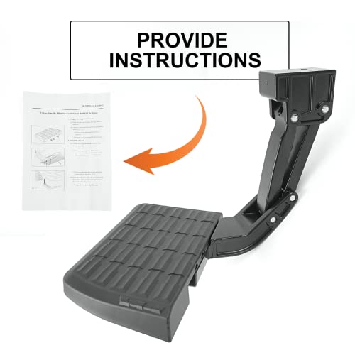 75312-01A Stainless Steel Heavy Duty Non Slip Rear Truck Bed Step Fits For Ford F150 Truck 2015-2020, Replace Retractable Bumper Step Oem 7531201A #TOP3