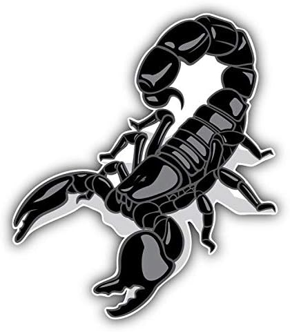 KW Vinyl Black Scorpio Animal Truck Car Window Bumper Sticker Decal 5