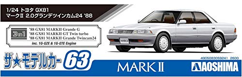 Toyota GX81 Mark 2.0 Grande Twincam 24 ’88 a escala 1:24 miniatura 5