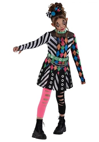 Disfraz de Terror Carnaval para Niñas, Payaso Creepy miniatura 1