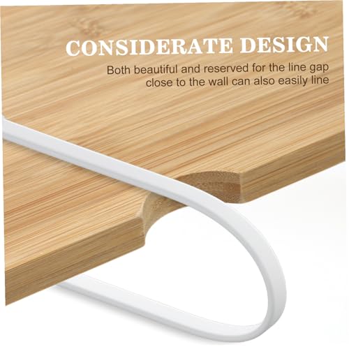 Support d'écran en bambou Toddmomy avec rangement pour bureau - 8