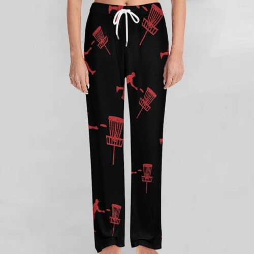 Disc Golf Icon Basket Pajamas for Adult Bottoms Lounge Pants Sleepwear Loungewear with Elastic Waistband Unisex3