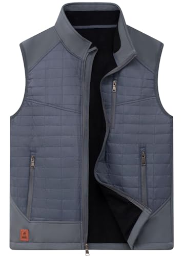 Vcansion Men's Puffer Softshell Vest