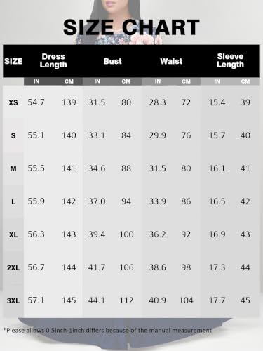 Image of Plus Size Maxi Dress for Women V Neck 3 /4 Sleeve Wrap Dress