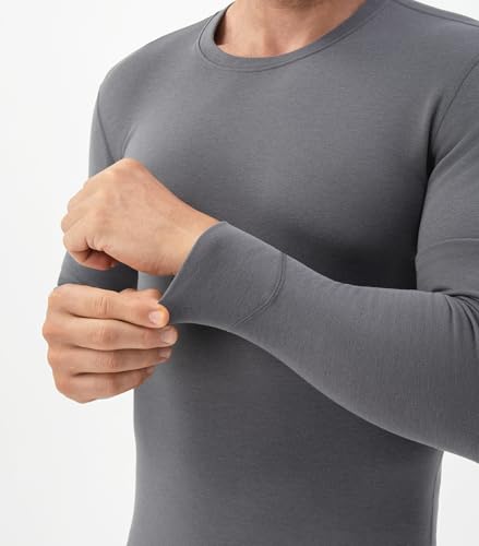 DAVID ARCHY Men’s Lightweight Thermal Underwear Breathable Comfort for Cool Weather, Ideal for Active Use4