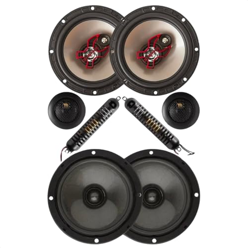Par Alto Falante B3x60x 6 Polegadas Bravox 100 Rms + Par Alto Falante Kit 2 Vias 6 Polegadas Bravox Cs60bk 130 Rms Tnt Full Som Automotivo