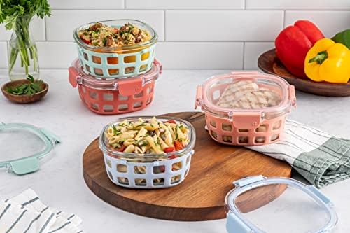 Glass Meal Prep Container with Locking Lid - Thumbnail 3